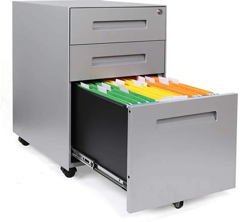 pedestal filing cabinet steel|rolling file cabinet padded seat.